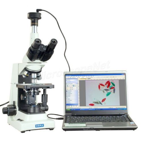 Omax 10mp digital led trinocular compound microscope 40x-2000x w plan objectives for sale