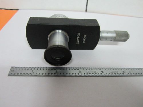 Microscope part eyepiece unitron filar micrometer optics as is bin#k7-19 for sale