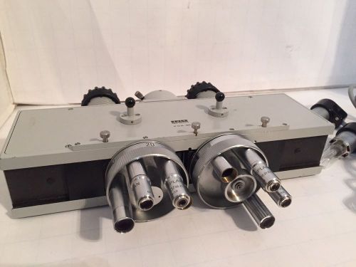 Zeiss West Germany Microscope Multiple Optics with lights  Part 47 53 04 - 9901