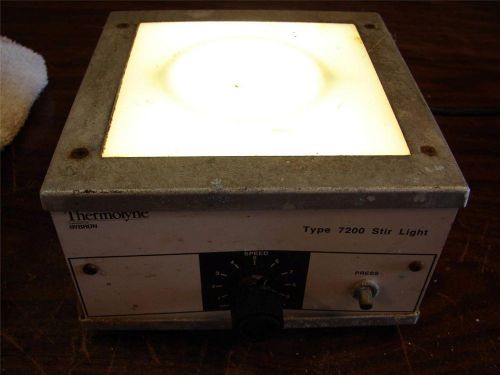 Sybron Thermolyne Stir Light 7200 Illuminated Stirrer Mixer Tested Working