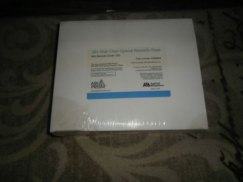 1 box of 50 applied biosystems 384-well clear optical reaction plate 4309849 for sale