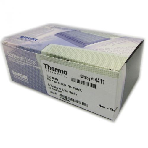 New thermo scientific 4411 matrix capmats 10-pack 1ml 96-well for sale