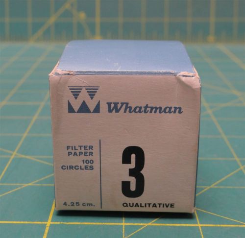 Whatman 3 qualitative filter paper 4.25 cm diameter *1 pack of 100 sheets* for sale