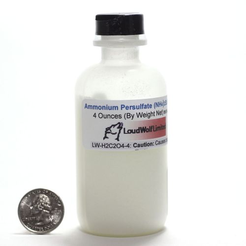 Ammonium Persulfate  Ultra-Pure (99.2%)  4 Oz  SHIPS FAST from USA