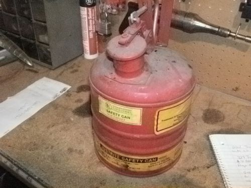 Justrite 10301 Type 1 Safety Can Red, 1 Gallon.  GAS CAN