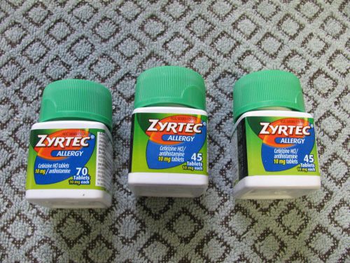 ( 160 ) ZYRTEC TABLETS 24 HOUR RELIEF FREE SHIP Expire 2016