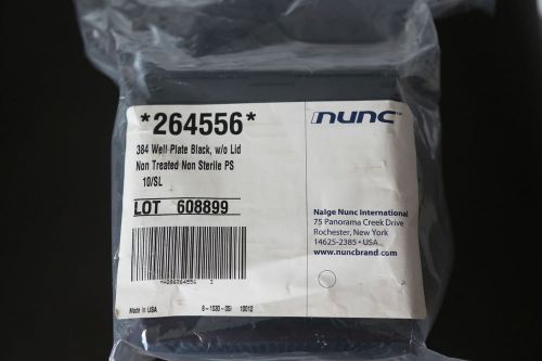 Nalge Nunc (10) 384-Well Plates, Black w/o Lid Non-Treated Non-Sterile 264556