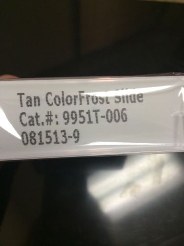 Tan Colorfrost Microscope Slides Gross of 144 Slides (2 Packs)