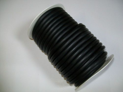 50 feet 3/16&#034; i.d x 1/8&#034; w x 7/16&#034; i.d latex rubber tubing black heavy duty bk 1 for sale
