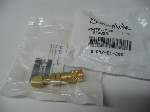 New in Bag Swagelok B-QM2-B1-200, 1/8 Tube to Quick Connect Body, Miniature