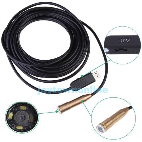 10M Waterproof USB Inspection Pipe Digital Camera Endoscope Cam Borescope #JT1