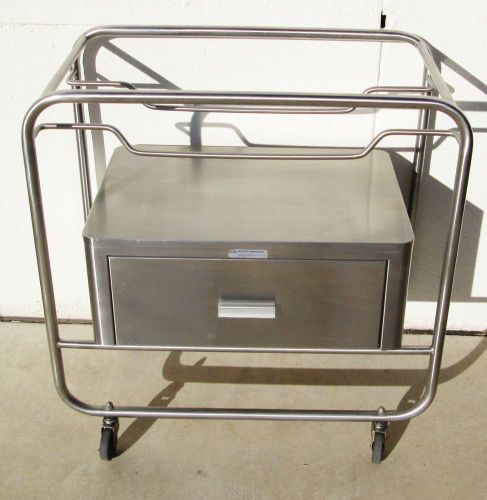 United Metal Fabricators SS Stainless Steel S.S. Bassinet, w/ Large Drawer, Nice
