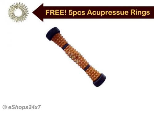New quality acupressure foot plastic roller - magnetic reflexology pain relief for sale