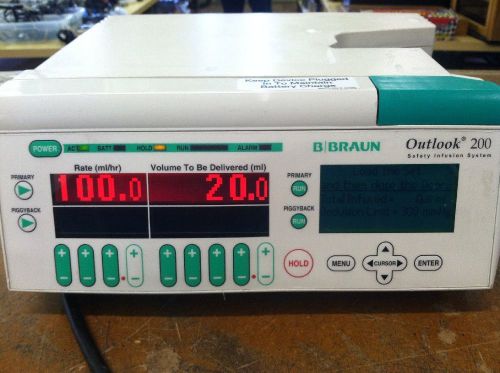 B BRAUN OUTLOOK 200 SAFTY INFUSION SYSTEM