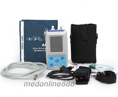 2013 HOT!! Ambulatory Blood Pressure Monitor 24 hours Holter ABPM Holter,2.4&#034;TFT