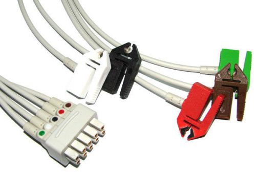 ECG Lead Wires For Button &amp; Clip Type HP / Philips (Each Pack of 10 Leads)