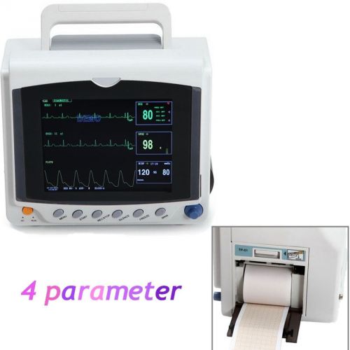 Icu ccu vital signs patient monitor with thermal printer 8.4 inch  4-parameter for sale