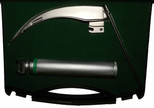 McCoy Fiber Optic Laryngoscope Set W/Flex Tip Blade # 4, Free World Wide Shiping
