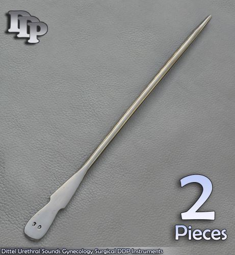 2 Pieces Of Dittel Urethral Sounds # 30 Fr Gynecology Surgical DDP Instruments