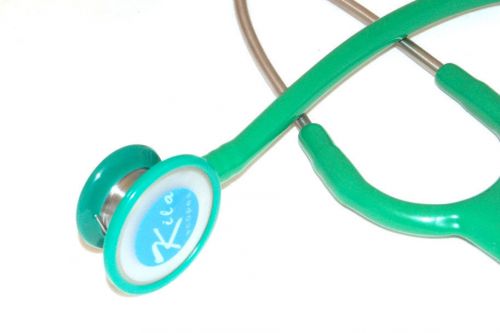 STANDARD EDITION steel Stethoscope Great Sound DIAGNOSTIC Kila quality GREEN