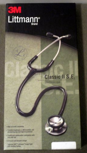 3M Littman Classic II S.E. Stethoscope, Black Tube, 28in/71cm, 2201