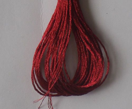 Anchor Light Effect Metallic Embroidery Thread Floss Skeins Dark Ruby Red Color