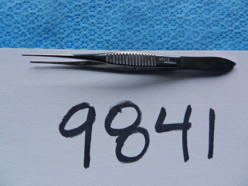 Storz Surgical Eye Delicate Tissue Forceps Straight Shafts 1 x 2 Teeth E1420