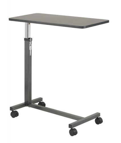 Drive Medical Non Tilt Top Overbed Table, Silver Vein