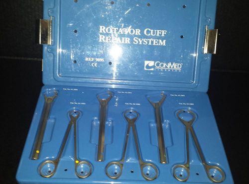Conmed linvatec mini - open rotator cuff repair system set (lot of 7) for sale