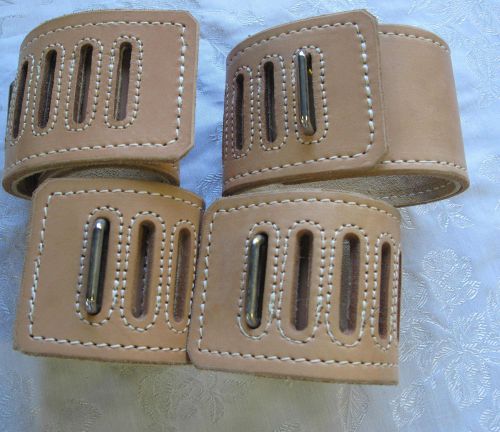 real leather medical wrist and ankle restraints unpadded professional grade