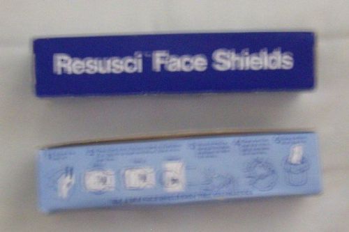 Resusci 1box of 36 disposable laerdal cpr traning manikin face shields 1512 00 for sale