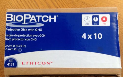 40 Biopatch .75 Inch Protective Disks #4151 Ethicon Exp 3/2015