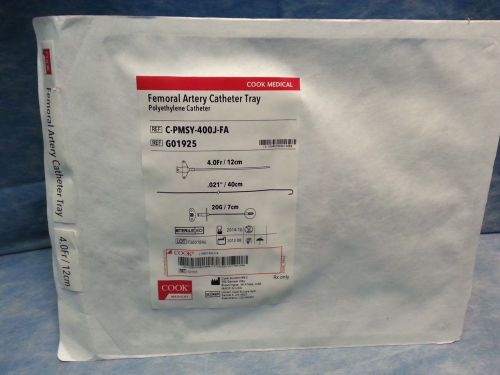 Cook Femoral Artery Tray Ref:C-PMSY-400J-FA G01925