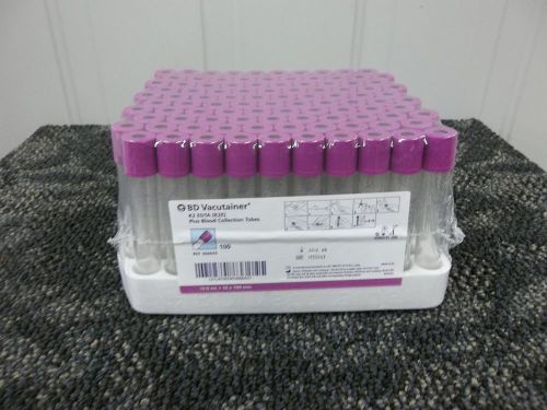 100 bd vacutainer 10 ml cc sterile becton dickinson blood collection tubes new for sale