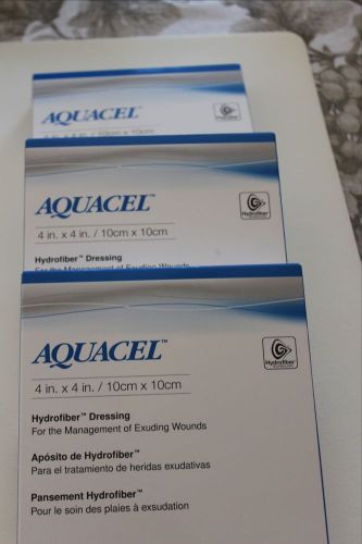 Aquacel hydrofiber dressing - 4x4 in, new- 10 pc in box, 1 box available for sale