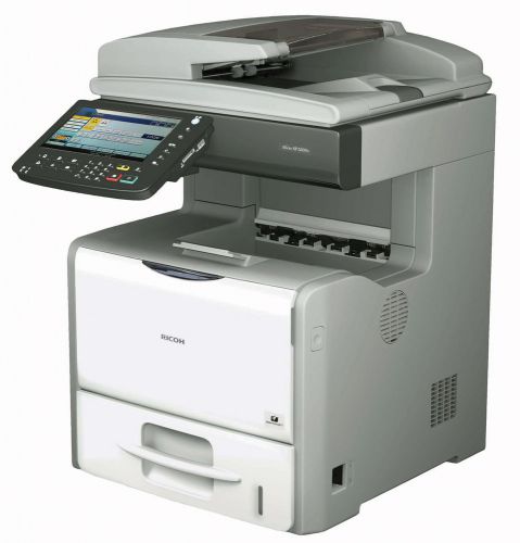 Ricoh aficio sp5210sf laser fax, copier, printer, color scanner w/network and du for sale
