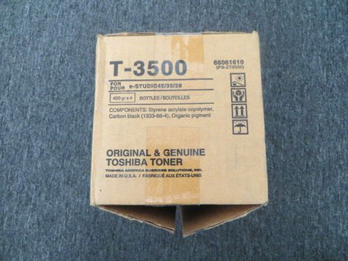 GENUINE TOSHIBA T-3500 TONER CARTRIDGE CASE OF 4 PIECES FOR e-STUDIO 45 35 28