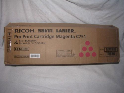 RICOH LANIER PRO SAVIN C651EX C751 C751EX MAGENTA 828187 TONER CARTRIDGE - FAST