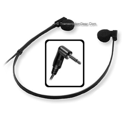 Twin Speaker Under Chin Headset With Right-Angle 3.5mm Plug
