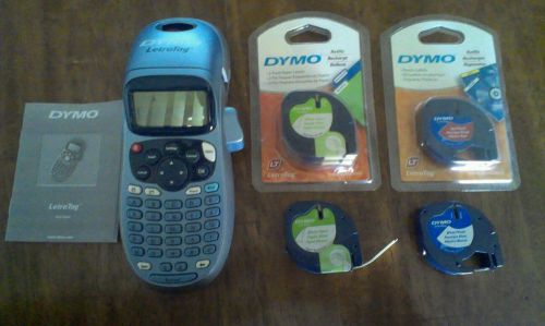 Dymo LetraTag Personal Label Maker w/ lot of 5 refills
