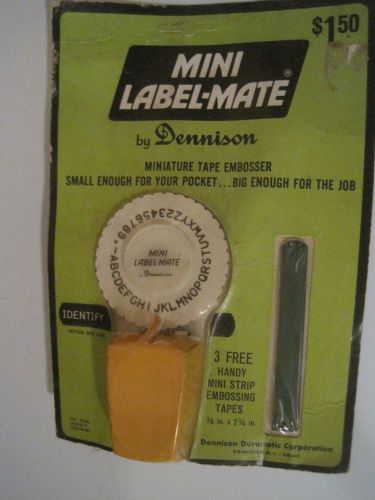 Vintage Dennison Mini Label-Mate Maker Good Condition!