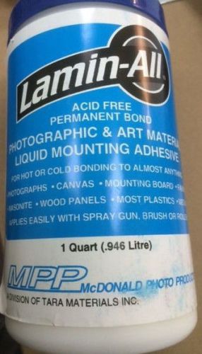Drytac Lamin-All Adhesive (Quart) - LA030 Free Shipping-$22.99