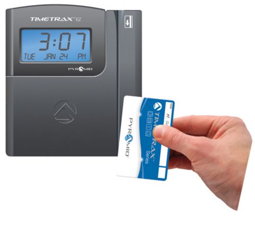 Pyramid time systems pyramid timetrax ez swipe card time clock system ttez new for sale