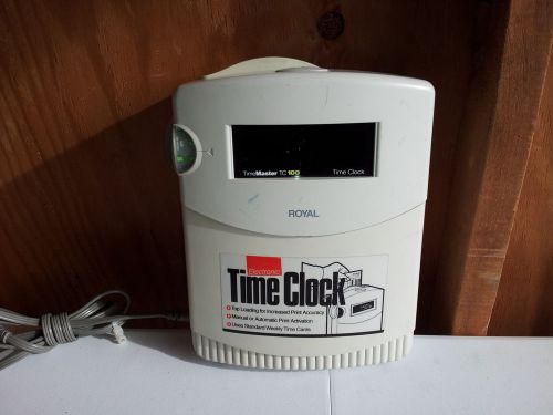 Royal time master tc100 top load electronic time clock machine timemaster tc 100 for sale