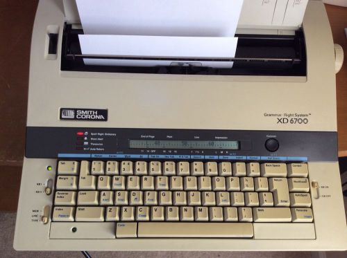 Smith Corona XD-6700 Word Processing Typewriter