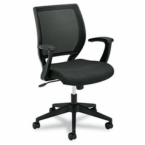 Basyx VL521 Mid-Back Work Chair, Mesh Back, Fabric Seat, Black (BSXVL521VA10)