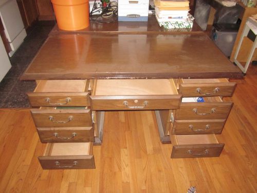 5ft Solid wood office desk Computer Desk 2 matching ones vintage Mahogany