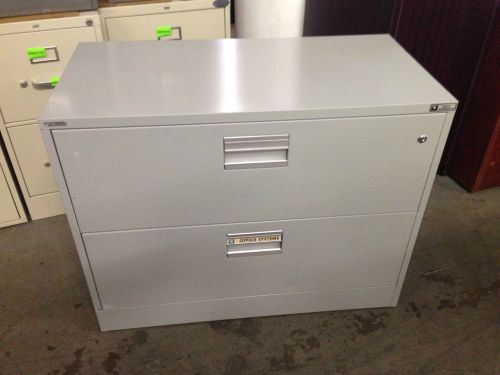 ***2 DRAWER LATERAL SZ FILE CABINET by JEFSTEEL OFFICE FURN 36&#034;W***