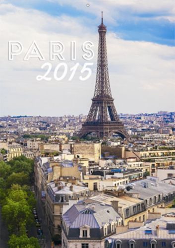 Calendar - 2015 Wall Calendar -&#034;Paris&#034; - European Format - French,  &amp; Functional