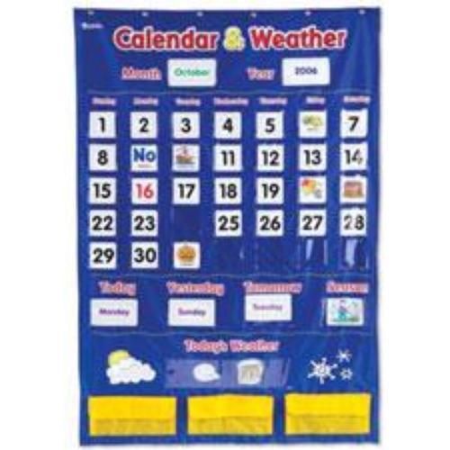Learning Resources Calendar &amp; Weather Pocket Chart